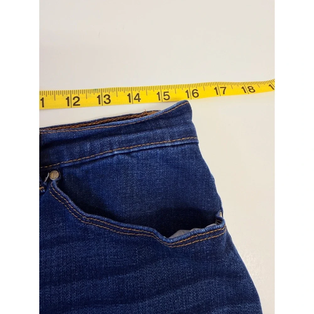 Lee Platinum Label Womens Dark Wash Denim Pencil Skirt Blue Knee Length Size 10 - Picture 5 of 8